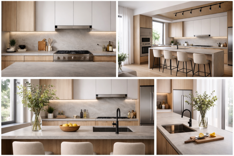 Cozinha moderna funcional com layout inteligente e espaço otimizado