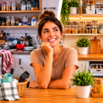 Como organizar uma cozinha desorganizada com armários organizados, mantimentos e utensílios organizados