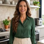 Retrato de Elena Belicia, criadora do blog Minha Cozinha Ideal, especialista em organização, decoração e cozinhas planejadas.